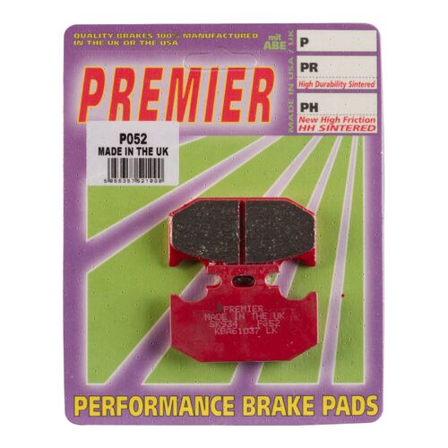 Kawasaki KX500 1990-1995 Premier Rear Disc Brake Pads Direct Replacement
