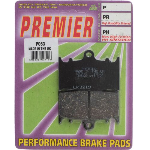 For Suzuki GSR600 2006-2011 Premier Front Disc Brake Pads Direct Replacement