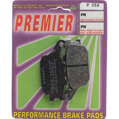 Honda CBR1000RR FireBlade 2004-2005 Premier Rear Disc Brake Pads