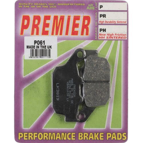Triumph Bonneville Bobber 2017-2021 Premier Rear Disc Brake Pads
