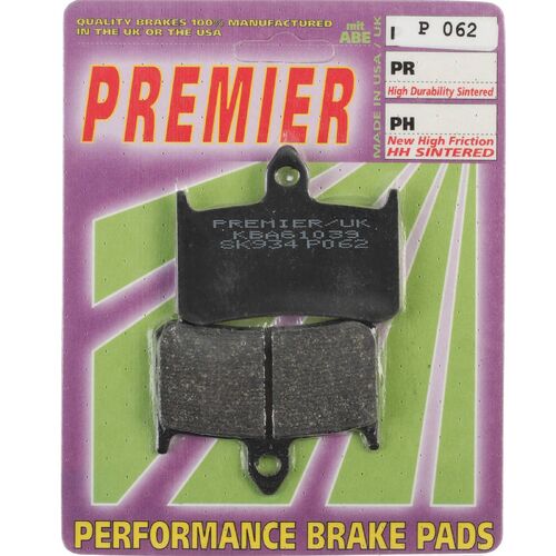 Honda NT400 Bros 1988-1992 Premier Front Disc Brake Pads Direct Replacement