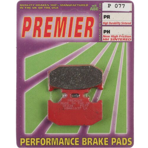 Yamaha DT230 1997-2004 Premier Rear Disc Brake Pads Direct Replacement