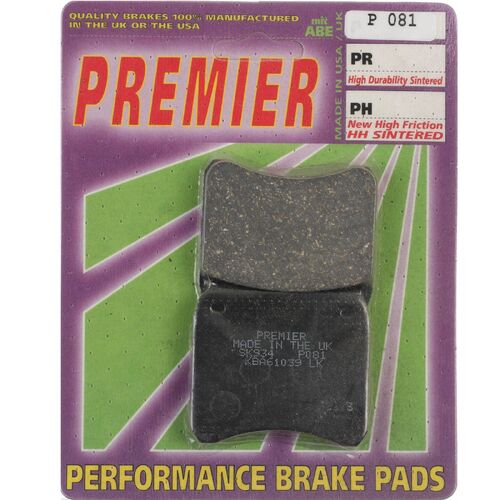 Ducati 750 GT Sport 1974 Premier Front Disc Brake Pads Direct Replacement