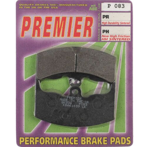 Honda VT250 FD E 1983-1984 Premier Front Disc Brake Pads Direct Replacement