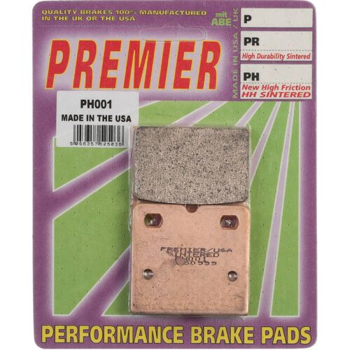 BMW R80RT 1985-1988 Premier Sintered Front Disc Brake Pads Direct Replacement