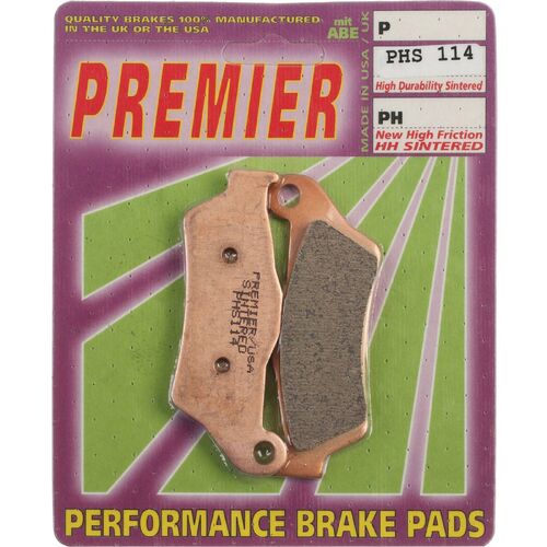 Husaberg TE125 2012 - 2014 Premier Sintered Front Brake Pads