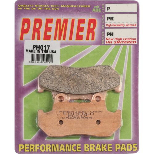 Honda GB500 TT 1989-1991 Premier Sintered Front Disc Brake Pads