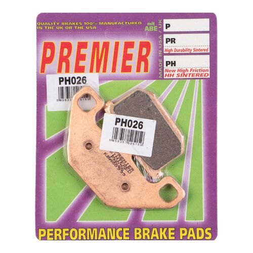 Kawasaki GPZ600R 1987-1988 Premier Sintered Rear Disc Brake Pads