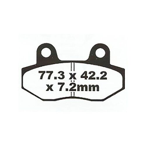 Hyosung GT650S 2006-2008 Premier Sintered Rear Disc Brake Pads