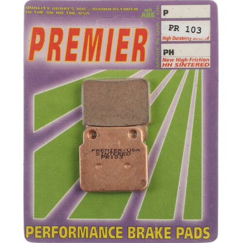For Suzuki LT500R 1987-1990 Premier Full Sintered Rear Brake Pads
