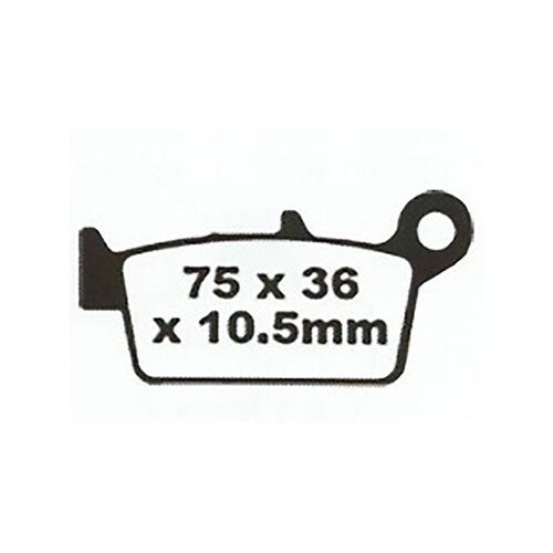 Honda CR85RR BW 2003-2008 Premier Full Sintered Rear Brake Pads