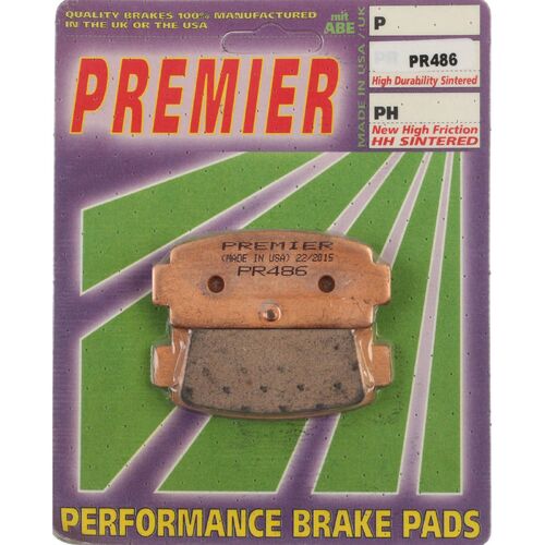 CF Moto Z8S 2015 Premier Full Sintered Rear Disc Brake Pads Direct Replacement