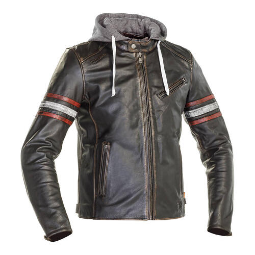 Richa Motorcycle Toulon 2 Leather Jacket Black/Red 6XL