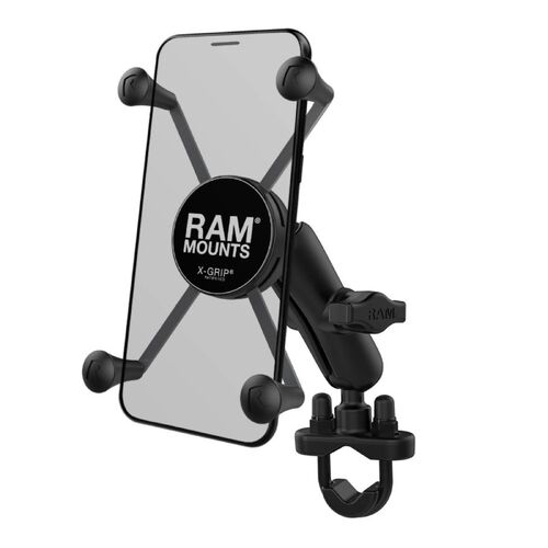 Ram Motorcycle X-Grip Large Phone Mount With Handlebar U-Bolt Base