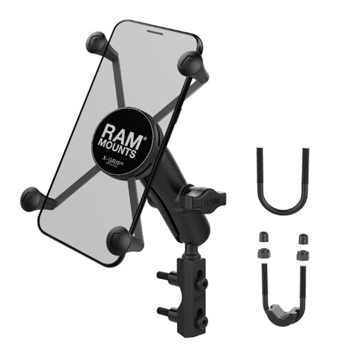 Ram Motorcycle X-Grip Large Phone Mount W/ Brake/Clutch Reservoir Base