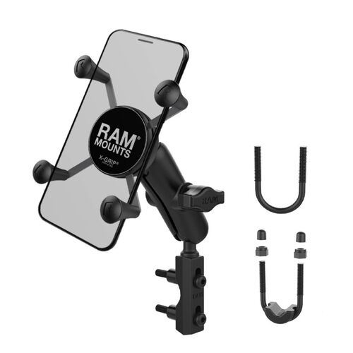 Ram Motorcycle X-Grip Phone Mount W/ Brake/Clutch Reservoir Base