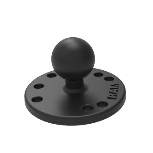 Ram Motorcycle Round Plate With Ball Mount