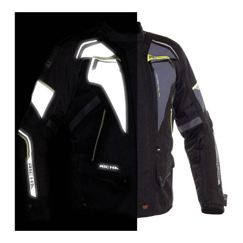 Richa Motorcycle Infinity 2 Flare Jacket Black/Grey/Fluoro XL