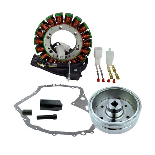 For Suzuki LTF400 Eiger 2Wd 2006 RMSTATOR Flywheel Puller Stator & Gasket Kit