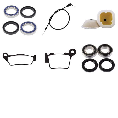 KTM 150 SX 2020 Whites BeaRings Cables Filters Brake Pads Service Kit