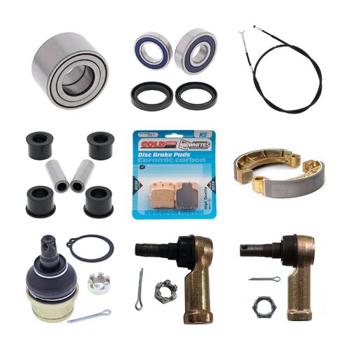Honda TRX420FM1 4WD Rancher 2015-2020 Whites BeaRings Cables Brake Pads ATV Service Kit