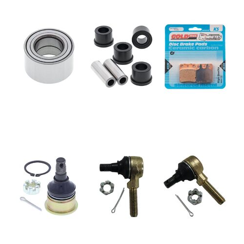 Yamaha YFM450 Kodiak EPS 2021-2022 Whites BeaRings Cables Brake Pads ATV Service Kit