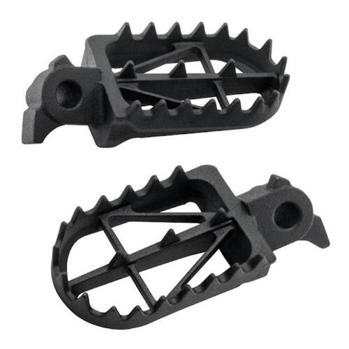 Yamaha WR450F 2003-2015 Zeta Wide Chromoly Mid Foot Pegs Black
