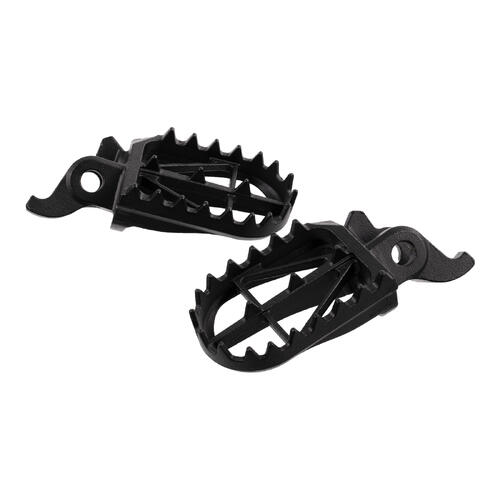 Kawasaki KX250F 2009-2026 Zeta Wide Chromoly Mid Foot Pegs Black