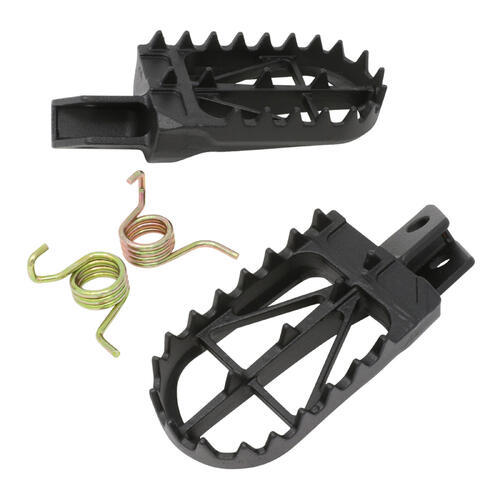 Yamaha WR250R 2008-2022 Zeta Wide Chromoly Mid Foot Pegs Black