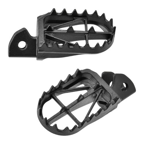 Kawasaki KDX200 1989-1994 Zeta Wide Chromoly Mid Foot Pegs Black
