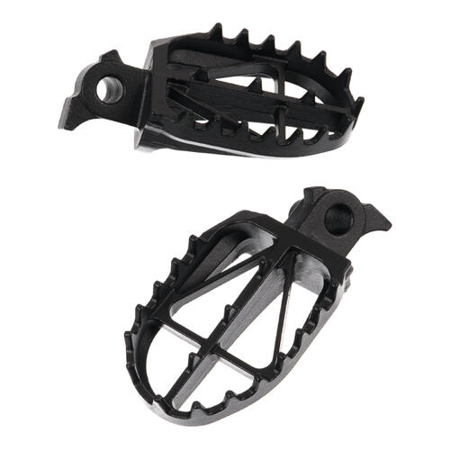 Yamaha WR450F 2003-2023 Zeta Wide Chromoly Ultra-Wide Foot Pegs Black