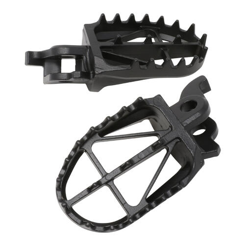 Kawasaki KX450X 2021-2026 Zeta Wide Chromoly Ultra-Wide Foot Pegs Black