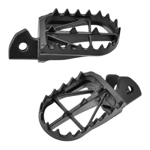 KTM 125 SX 2016-2022 Zeta Wide Chromoly Ultra-Wide Foot Pegs Black