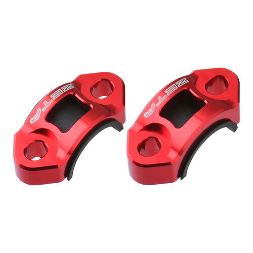 KTM 250 EXC 1993-2018 Zeta Rotating Bar Clamp Brake & Clutch Set Red