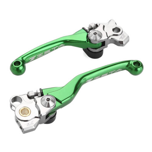 Kawasaki KX250X 2021-2026 Zeta Pivot Lever Set FP Green