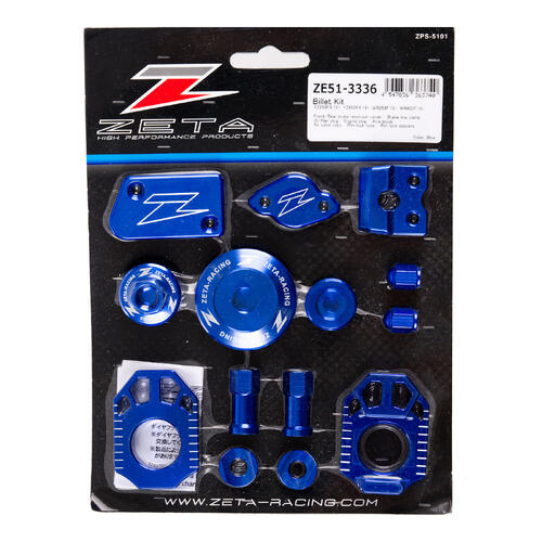 Yamaha WR450F 2016-2018 Zeta Billet Bling Kit Blue