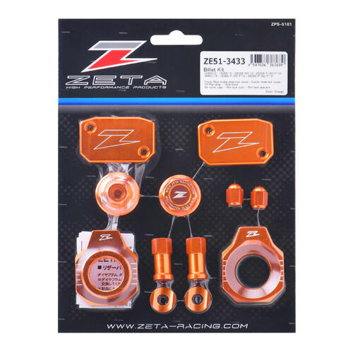 KTM 450 XC-F 2013-2022 Zeta Billet Bling Kit Orange