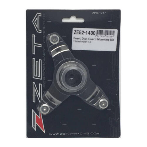 Yamaha YZ250FX 2015-2026 Zeta Front Disc Guard Mounting Kit Silver