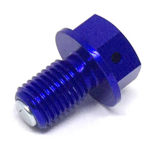 Yamaha WR450F 2004-2011 Zeta Magnetic Drain Bolt M10 x 15 P1.25 Blue