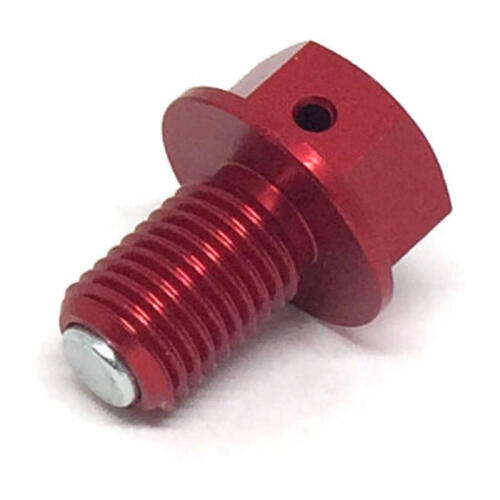 Yamaha WR450F 2016-2026 Zeta Magnetic Drain Bolt M10 x 15 P1.25 Red