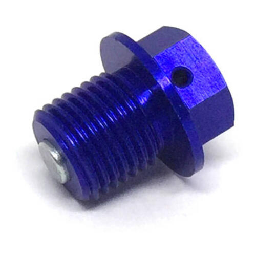 Yamaha FZ6R 2009-2017 Zeta Magnetic Drain Bolt M14 x 14 P1.5 Blue