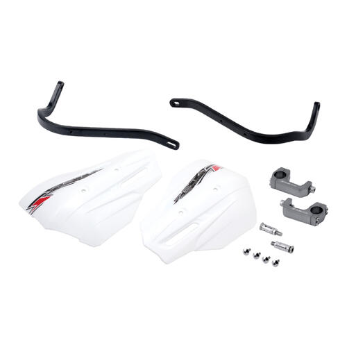 KTM 640 LC4 1998-2006 Zeta Armour XC-Pro Handguard Kit 28.6mm Bars Black/White