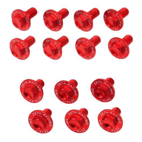 KTM 125 XC-W 2017-2019 Zeta Aluminium Plastic Bolt Set Orange