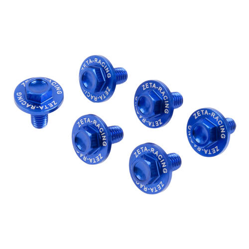 Kawasaki KLX300R 2020-2023 Zeta Fork Guard Bolt Set 6 Pack Blue