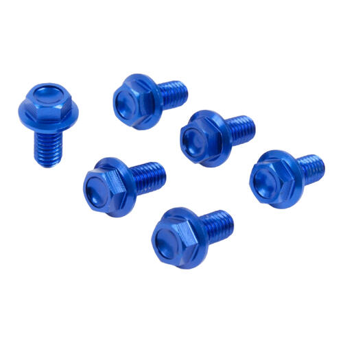 Yamaha WR450F 2004-2018 Zeta Fork Guard Bolt Set 6 Pack Blue
