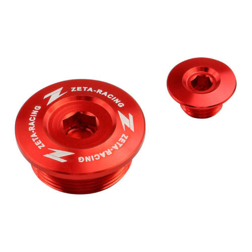 Honda CRF125F 2014-2026 Zeta Engine Plug Set Red