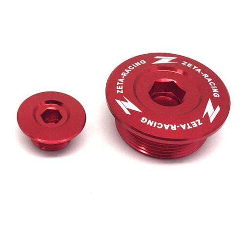 Honda CRF110F 2013-2026 Zeta Engine Plug Set Red