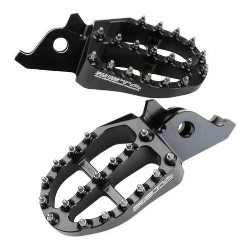 Kawasaki KX250X 2021-2026 Zeta Aluminium Foot Pegs Black