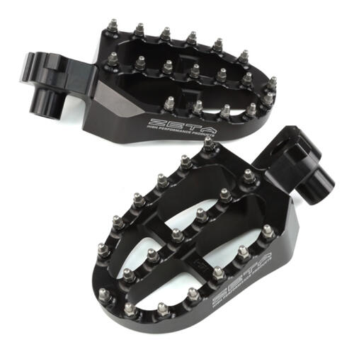 Yamaha WR450F 2003-2023 Zeta Aluminium Foot Pegs Black