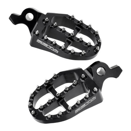 Yamaha WR450F 2024-2026 Zeta Aluminium Foot Pegs Black
